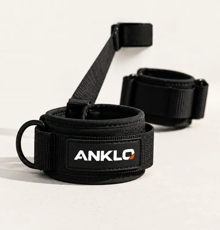 ANKLO Nordic hamstring strap: ankerband met twee gepolsterde enkelcups